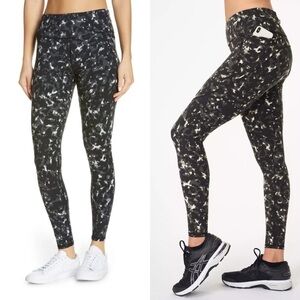 Sweaty Betty The Power black white Grey Dapple full length workout leggings